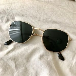 Ray Ban Hexagonal Flat Lenses Sunglasses